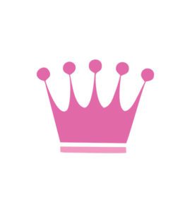 Bubblegum Pink King Crown Vector Art