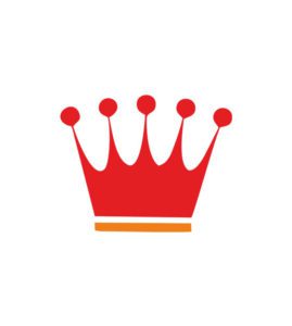 Red Color King Crown Vector Art