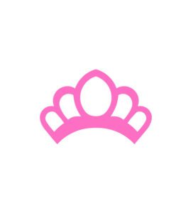 Majestic Taffy Pink Tiara Vector Art