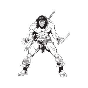 Free Angry Barbarian Vector Design