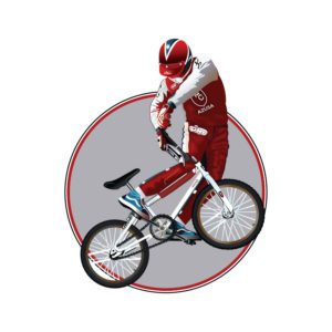 FREE HIGH RESOLUTION BICYCLE RIDER VECTOR DESIGN