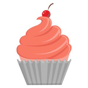 Delicious Cup Cake Vector Art
