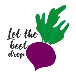 Funky Beetroot Slogan Vector Art