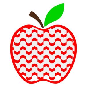 Dazzling Red Small Chevron