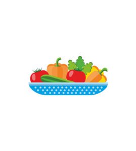 Fresh and Palatable Garden Vegetables Vector Art
