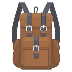 HIKING TRAILS CAMP FIRE VECTOR ART