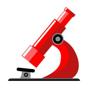 Blistering Red Binocular Microscope Vector Art