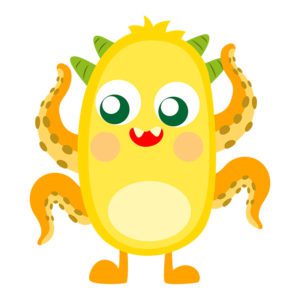 Yellow Monster Vector Design