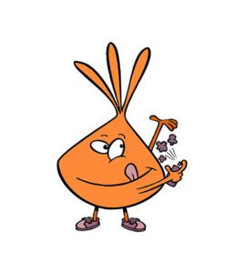 Funny Onion vector art