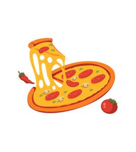 pizza illustration vector