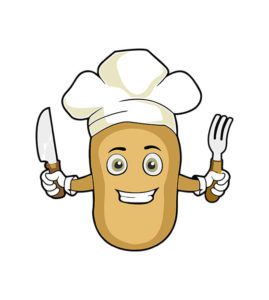 Chef Potato Vector