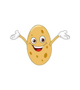 Happy Potato Vector