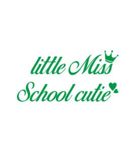 Little Miss School Cutie Vector