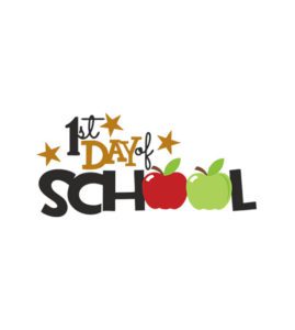 1st Day of School Vector