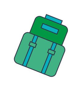 school bag vector