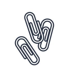 Paper Clips Vector Art