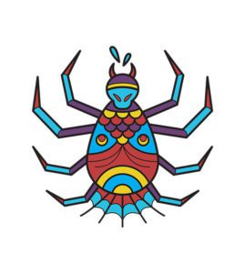 Colorful Spider Vector
