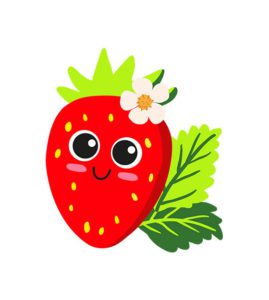 Cute Strawberry Vector