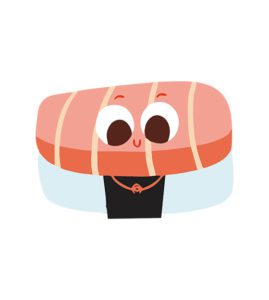 Cute Sushi Vector