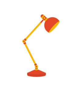 study lamp vector