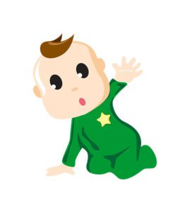 Baby Waving Vector