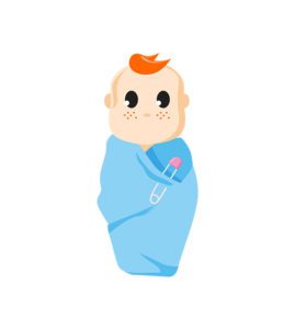 newborn baby vector