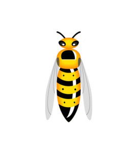 Elegant and Lovely Sand Wasp Vector Art