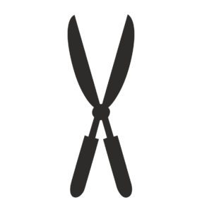 Crafty Garden Hedge Shear Silhouette Art