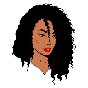 African American Bantu Knots Out Girl Vector Art