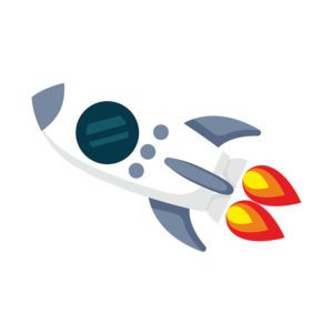 Overwhelmingly Impressive Space Rocket Vector Art