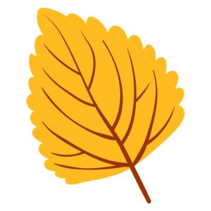 GOLDEN AUTUMN LEAF VECTOR ART