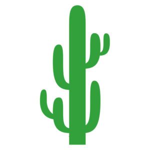 Blue Myrtle Cactus Vector Art