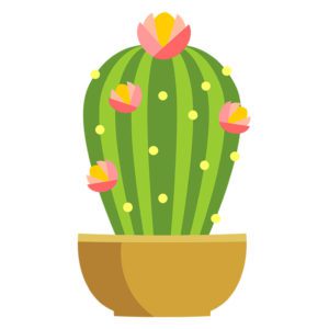 FLOWERS CEREUS CACTUS PLANT VECTOR ART