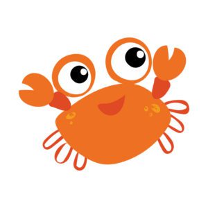 Animated Beady Eyed Crab Vector Art