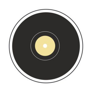 Classical Vinyl Phonograph Record Vector Art