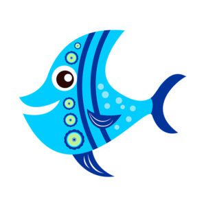 Alluring Blue Schooling Bannerfish Vector Art