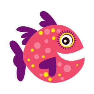 Endearing and Happy Flatfish Vector Art