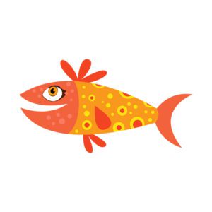 Joyful Mackerel Fish Vector Art