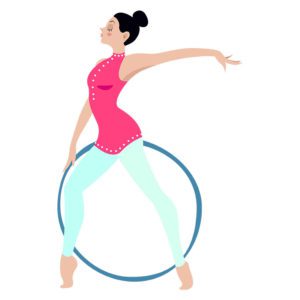 Beguiling Gymnastic With Hula Hoop t