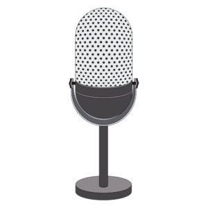 Karaoke Singing Mic Vector Art