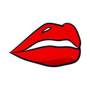 Alluring Exotic Lips Vector Art