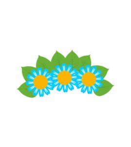 CORNFLOWER BLUE MERMAID HEADBAND VECTOR ART