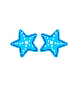 Maya Blue Starfish Vector Art