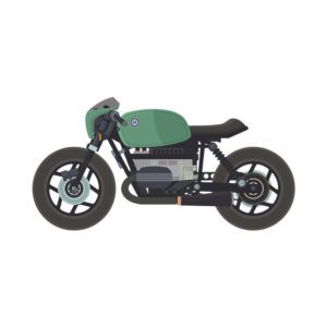 Racer Motorcycle Vector Art