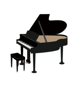 Digital Piano Vector Art