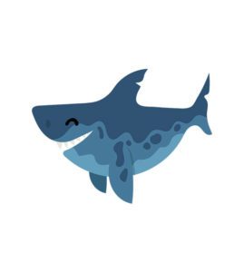 cute shark vector