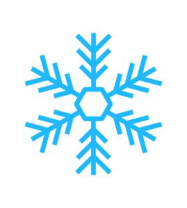 ice crystal snowflake vector