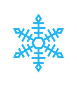 blue snowflake vector art