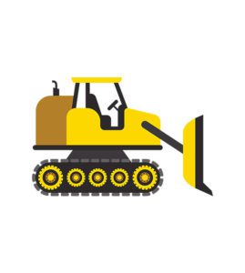 Bulldozer vector