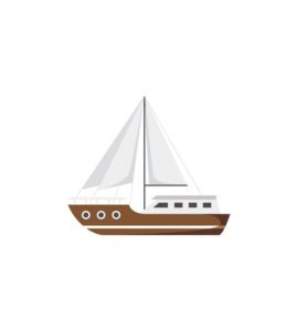 Exquisite Fishing Boat Vector Art